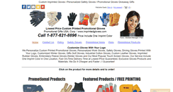 Desktop Screenshot of imprintedgloves.com